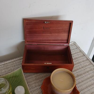 Cedar lane jewelry chest - Graduate gift from Larrabee's in Ft. Collins - three framed wall art - candles and more