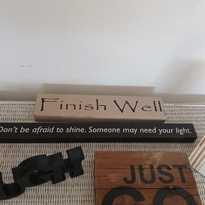 Don't be afraid to shine, someone may need your light, and other sayings - cute wall art!