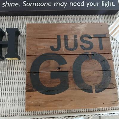 Don't be afraid to shine, someone may need your light, and other sayings - cute wall art!