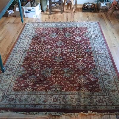 Large Ethan Allen area rug - 5'8" x 7' 8" New Zealand wool Antique Traditions