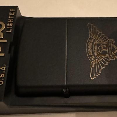 1994 Zippo Camel lighter / matte black with wings logo