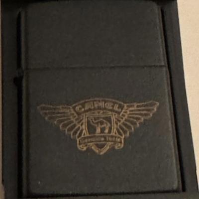 1994 Zippo Camel lighter / matte black with wings logo
