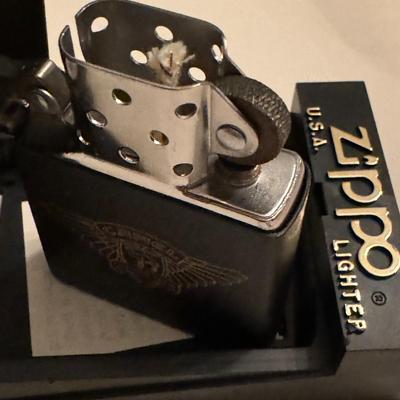 1994 Zippo Camel lighter / matte black with wings logo