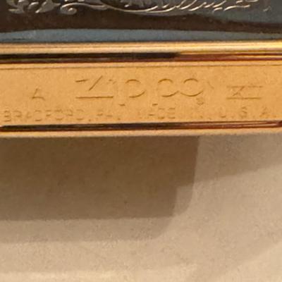 ZIPPO 1995 Camel 22kt luster etch brass lighter - new old stock -