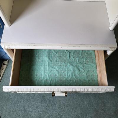 LOT 5B: Bassett Three Drawer Dresser with Top Shelving Unit