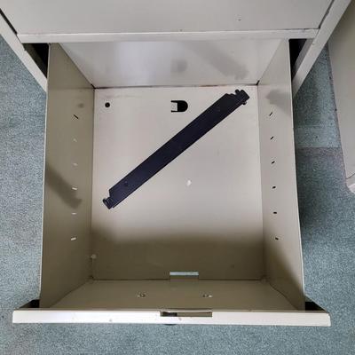 LOT 6B: Two Drawer File Cabinet on Wheels with Keys Included