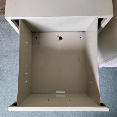 LOT 6B: Two Drawer File Cabinet on Wheels with Keys Included