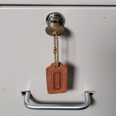 LOT 6B: Two Drawer File Cabinet on Wheels with Keys Included