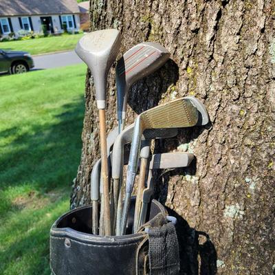 LOT 19G: Lot of Sporting Equipment Including Golf Clubs, Bocce and More
