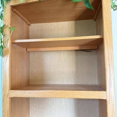 LOT 43F: Two Shelving Units w/ Storage - one w/ Drop Front Desk