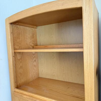 LOT 43F: Two Shelving Units w/ Storage - one w/ Drop Front Desk