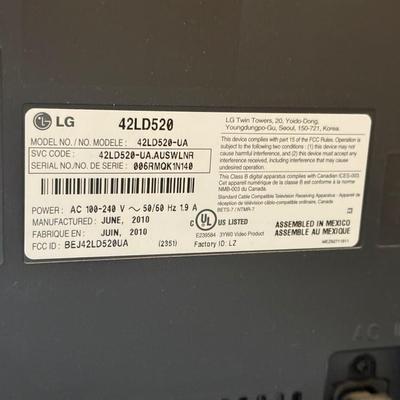 LOT 44F: LG 42" Television Model 42LD220-UA w/ Media Stand