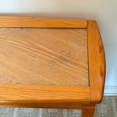 LOT 47F: Vintage Table Trio: Matching Coffee, Console & End Tables