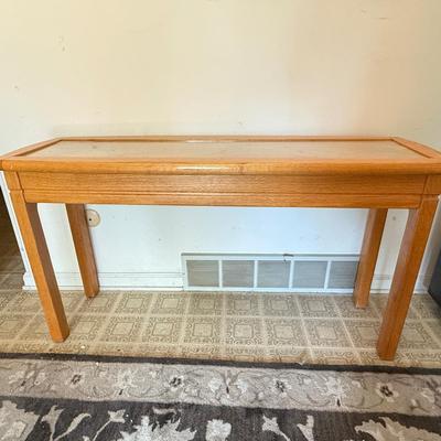 LOT 47F: Vintage Table Trio: Matching Coffee, Console & End Tables