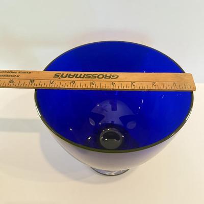 LOT 49F: Vintage Blue Glassware
