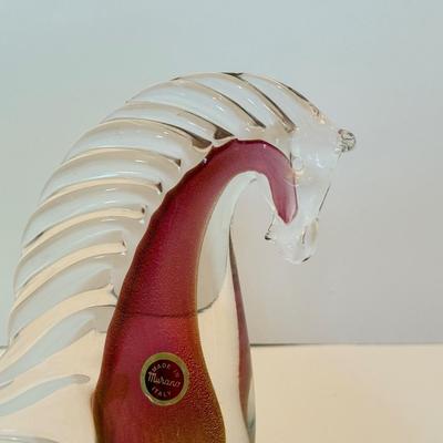 LOT 53F: Vintage Murano Art Glass Horse Sculpture
