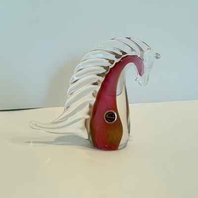 LOT 53F: Vintage Murano Art Glass Horse Sculpture