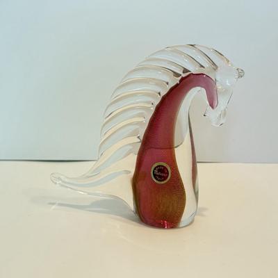 LOT 53F: Vintage Murano Art Glass Horse Sculpture