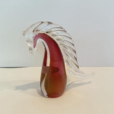 LOT 53F: Vintage Murano Art Glass Horse Sculpture