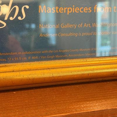 LOT 57F: Van Gogh Framed Museum Amsterdam Print