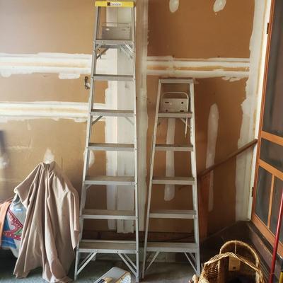 LOT 62G: Set of Two Metal Step Ladders