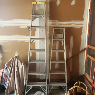 LOT 62G: Set of Two Metal Step Ladders