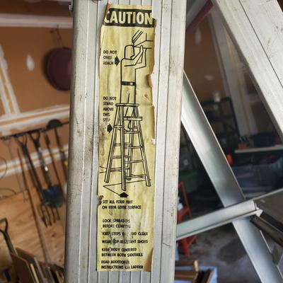 LOT 62G: Set of Two Metal Step Ladders