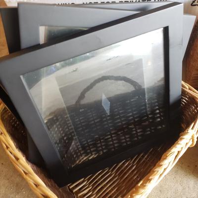 LOT 64G: Assorted Styles and Sizes of Frames; New and Vintage in Baskets