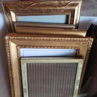 LOT 64G: Assorted Styles and Sizes of Frames; New and Vintage in Baskets
