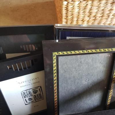 LOT 64G: Assorted Styles and Sizes of Frames; New and Vintage in Baskets
