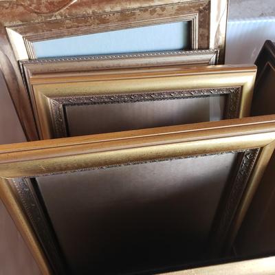 LOT 64G: Assorted Styles and Sizes of Frames; New and Vintage in Baskets