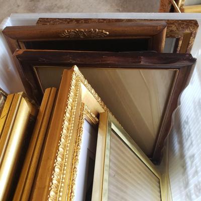 LOT 64G: Assorted Styles and Sizes of Frames; New and Vintage in Baskets