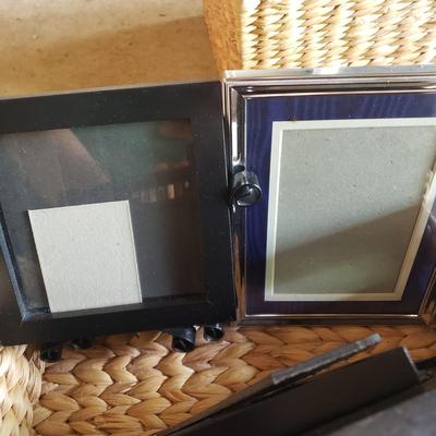 LOT 64G: Assorted Styles and Sizes of Frames; New and Vintage in Baskets