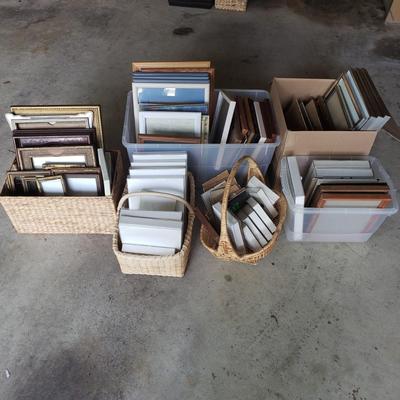 LOT 66G: Huge Collection of New and Used Frames for Crafting, Decor, and More