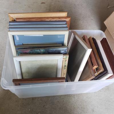 LOT 66G: Huge Collection of New and Used Frames for Crafting, Decor, and More