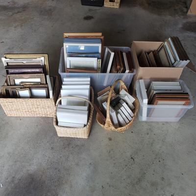 LOT 66G: Huge Collection of New and Used Frames for Crafting, Decor, and More