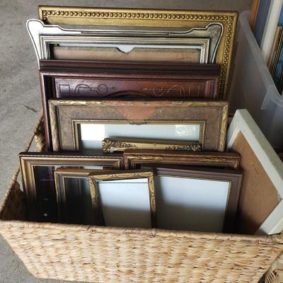 LOT 66G: Huge Collection of New and Used Frames for Crafting, Decor, and More