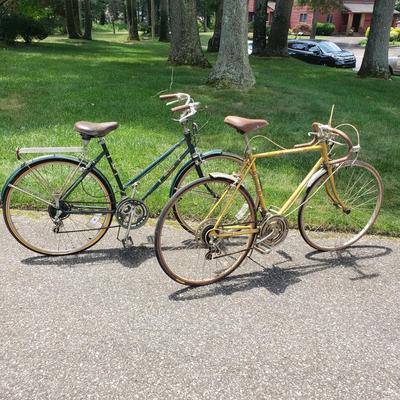 LOT 68G: Set of Vintage Bikes; Free Spirit Ten Speed and Greenbriar with Rear Rack