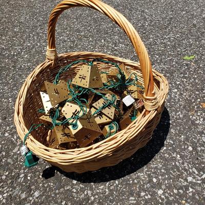 LOT 70G: Home Decor and Organization; Vintage Jewlery Boxes, Brass Lamp, Candleholders, and More