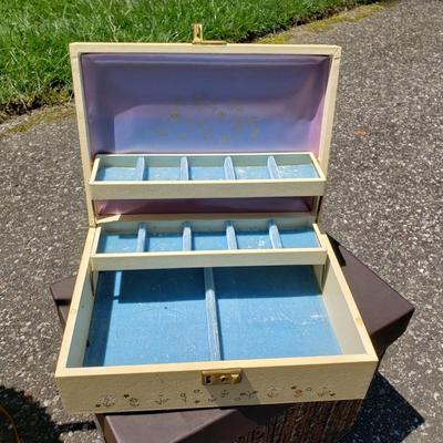 LOT 70G: Home Decor and Organization; Vintage Jewlery Boxes, Brass Lamp, Candleholders, and More