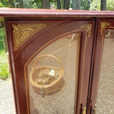 LOT 70G: Home Decor and Organization; Vintage Jewlery Boxes, Brass Lamp, Candleholders, and More