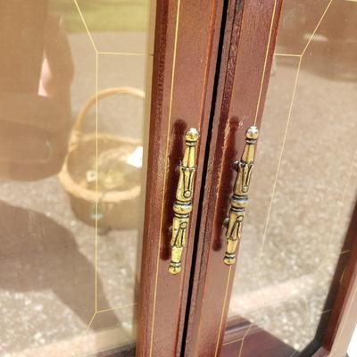 LOT 70G: Home Decor and Organization; Vintage Jewlery Boxes, Brass Lamp, Candleholders, and More