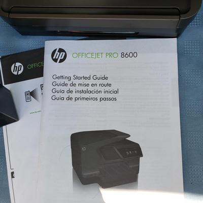 LOT 74G: Office Equipment; P-Touch Labeler, HP Office Jet Printer, Desk Organization, and More