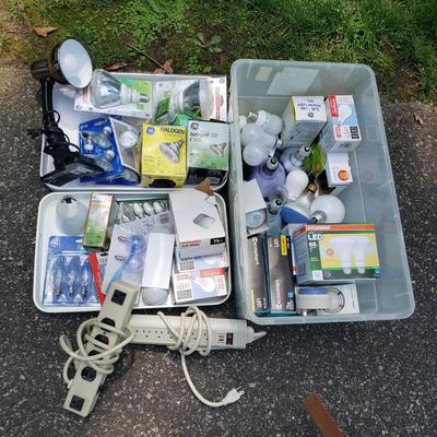 LOT 75G: Lighting Assortment; Bulbs, Timers, and More