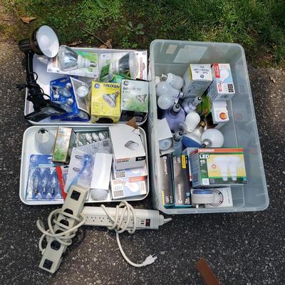 LOT 75G: Lighting Assortment; Bulbs, Timers, and More