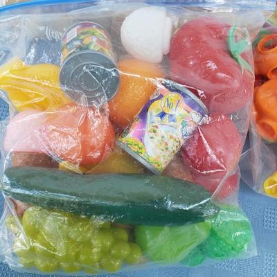 LOT 77G: Toy Collection; Vintage Fisher-Price Tea Set, Building Blocks, Spider Man Operation, and More