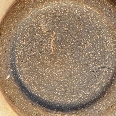 LOT 101F: Three Glazed Pottery Pieces - 2 Signed