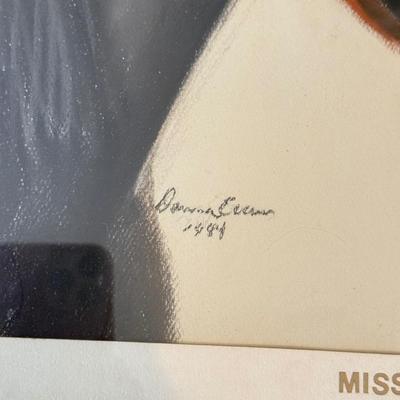 LOT 106F: Signed Portrait of Miss No No