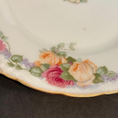 LOT 109F: 10 “Louvre” Bavaria Floral China Dinner Plates