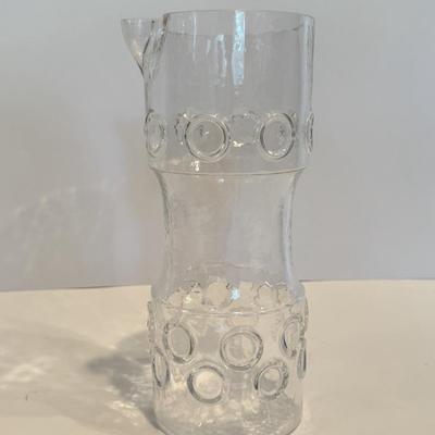 LOT 120F: Funky Wine Decanter w/ 4 Matching Glasses